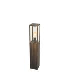 Vintage staande buitenlamp antiek goud 80 cm IP44 - Charlois, Tuin en Terras, Buitenverlichting, Nieuw, Minder dan 50 watt