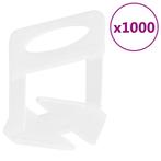 vidaXL Nivelleerklemmen voor tegels 1000 st 1 mm, Verzenden, Nieuw