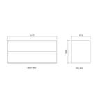 Badmeubelset BWS Riga Met Topplaat 120 cm Kasjmier, Ophalen of Verzenden, Nieuw