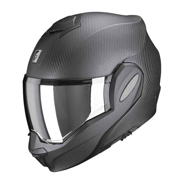Scorpion Exo-Tech EVO Carbon - Mat Zwart, Motoren, Kleding | Motorhelmen, L, Verzenden