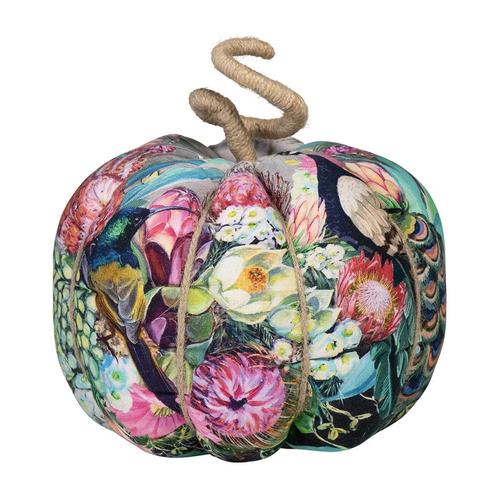 handgemaakt decoratie fleury pompoen pauw bont medium, Huis en Inrichting, Woonaccessoires | Overige, Verzenden