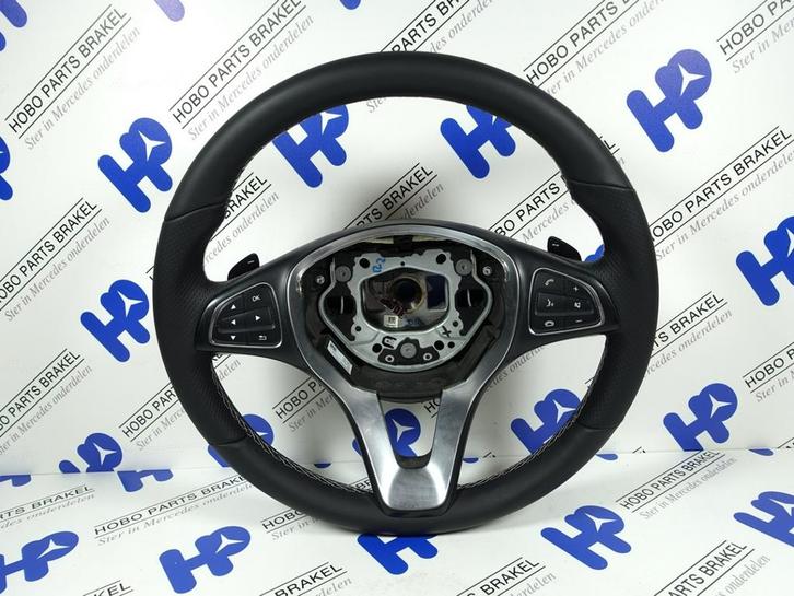 Stuurwiel Vito w447 nieuw bekleed +flippers., Auto-onderdelen, Besturing, Nieuw, 12 maanden garantie, Mercedes-Benz, Ophalen of Verzenden