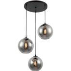 Hanglamp Smoke Glas 3-Licht, Verzenden, Nieuw