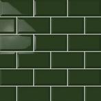 Wandtegel metrotegel 10x20 zee groen glans wandtegel, Nieuw, Ophalen of Verzenden, 10 m² of meer, Wandtegels