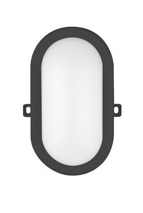 Bailey LED Bulkhead Basic 6W 400lm 3000K Zwart Ovaal IP54, Huis en Inrichting, Lampen | Overige, Nieuw, Ophalen of Verzenden