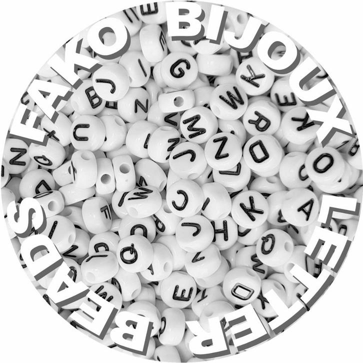 Fako Bijoux - Letterkralen - Letter Beads - Alfabet Kralen -, Hobby en Vrije tijd, Kralen en Sieraden maken, Verzenden
