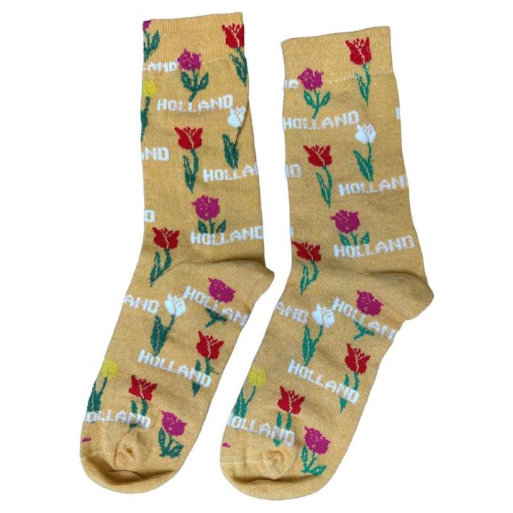 Sokken Tulpenprint oranje, Kleding | Heren, Schoenen, Nieuw, Ophalen of Verzenden