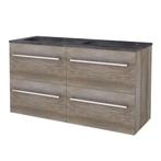 Badmeubelset BWS Salt 120x46cm Met Grepen 4 Lades Met, Ophalen of Verzenden, Nieuw, Chroom, Bad
