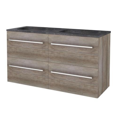 Badmeubelset BWS Salt 120x46cm Met Grepen 4 Lades Met, Doe-het-zelf en Verbouw, Sanitair, Bad, Nieuw, Chroom, Ophalen of Verzenden