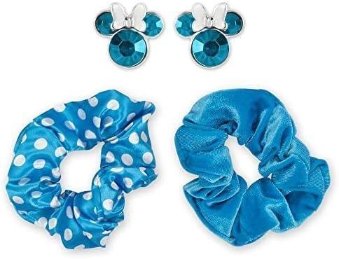 Disney Minnie Mouse Blue 2 Piece Scrunchie & Earring Set, Sieraden, Tassen en Uiterlijk, Uiterlijk | Haarverzorging, Ophalen of Verzenden