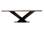 Tuintafel Teakhout 240x100 cm Taranto Kruispoot Lesli Living, Tuin en Terras, Tuintafels, Verzenden, Nieuw