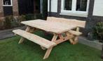 Douglas Boomstam Picknicktafel Picknickbank incl bezorging, Meer dan 8 zitplaatsen, Nieuw, Tuinset, Verzenden