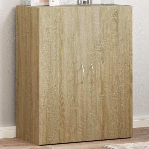 vidaXL Archiefkast 60x32x77,5 cm bewerkt hout sonoma, Huis en Inrichting, Kasten | Roldeurkasten en Archiefkasten, Nieuw, Verzenden