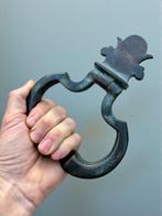 Antiek Deurklink - 1850-1900 - XL brons deurbeller