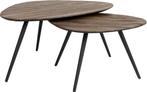2dekans | Housecraft Living Pion Salontafel Hout - Set van 2, Huis en Inrichting, Tafels | Eettafels, Ophalen of Verzenden, Zo goed als nieuw