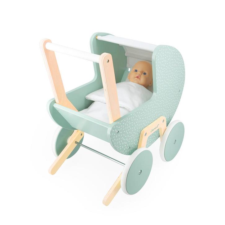 Janod Zen - Houten poppenwagen voor van €79,99 voor €64,00, Kinderen en Baby's, Speelgoed | Overig, Ophalen of Verzenden