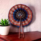 Afrikaanse handwaaier - Ankara print waaier - Accra - Blauw, Ophalen of Verzenden, Nieuw