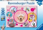 Schattige Eenhorn Honden Puzzel (300 XXL stukjes) |, Verzenden, Nieuw