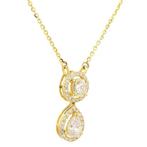 Halsketting - 14 karaat Geel goud - 0.61ct. tw. Diamant, Sieraden, Tassen en Uiterlijk, Kettingen, Nieuw