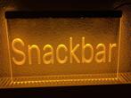 Snackbar neon bord lamp LED  verlichting reclame lichtbak, Verzamelen, Merken en Reclamevoorwerpen, Verzenden, Nieuw