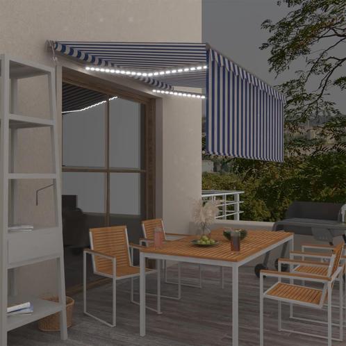 vidaXL Luifel met rolgordijn, LED en windsensor 3,5x2,5 m, Tuin en Terras, Zonneschermen, Nieuw, Verzenden