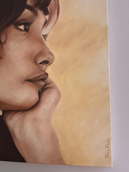 Maria Elena Neri - L’attesa, Antiek en Kunst, Kunst | Schilderijen | Modern