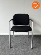 Vergaderstoel - Ahrend 320 - zwarte stoffering - Zilvergrijs, Vergader- of Presentatieruimte, Ophalen of Verzenden, Gebruikt, Stoel