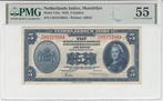 1943 Netherlands Indies P 113a 5 Gulden Pmg 55, Postzegels en Munten, Bankbiljetten | Europa | Niet-Eurobiljetten, Verzenden