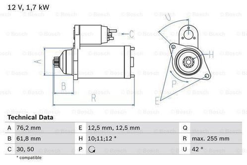 Startmotor / Starter AUDI A3 (2.0 TDI,2.0 TDI quattro), Auto-onderdelen, Motor en Toebehoren, Nieuw, Ophalen of Verzenden