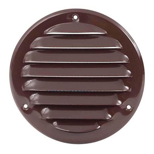 Europlast metalen ventilatierooster rond bruin Ø 160mm -, Doe-het-zelf en Verbouw, Ventilatie en Afzuiging, Ophalen of Verzenden