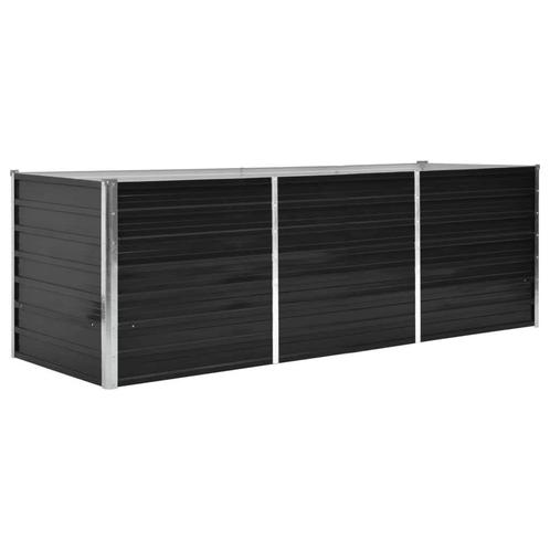 Verhoogde Plantenbak Gegalvaniseerd | OP = OP | Antraciet, Tuin en Terras, Bloembakken en Plantenbakken, 60 cm of meer, 100 cm of meer
