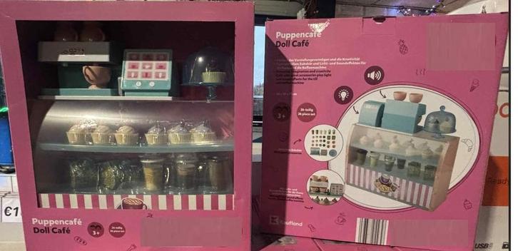 Puppencafé / Doll Café – 26-delige Speelset, Kinderen en Baby's, Speelgoed | Poppenhuizen, Nieuw, Ophalen of Verzenden
