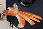 Massief houten consoletafel WILD 105 cm natuurlijke acacia, Nieuw, Ophalen of Verzenden