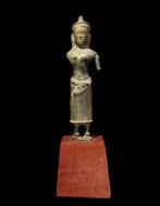 Oud-Khmer - Bronzen godheid - ANGKOR VAT - 12e eeuw -