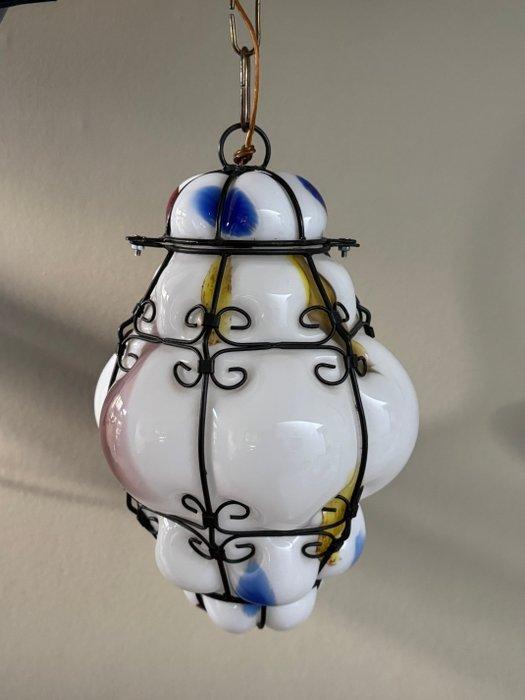 Gekooide hanglamp - Opaline, Antiek en Kunst, Antiek | Lampen