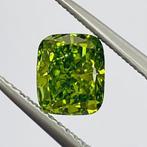 1 pcs Diamant  (Kleurbehandeld)  - 1.25 ct - Cushion - Fancy, Nieuw