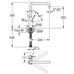 Keukenkraan Grohe Essence Mengkraan met Hoge Uitloop Warm, Doe-het-zelf en Verbouw, Sanitair, Ophalen of Verzenden, Nieuw