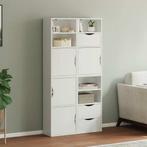 vidaXL Bijzetkasten 4 st ODDA 40x24x79 cm massief, Huis en Inrichting, Verzenden, Nieuw, Grenenhout