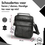 THL Design Leren schoudertas Heren Reporter Large, Sieraden, Tassen en Uiterlijk, Tassen | Schoudertassen, Overige merken, Verzenden