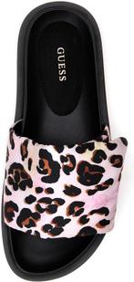 Guess  - Maat 37 - Fabetzy Dames Slippers - Leopard, Kleding | Dames, Schoenen, Verzenden, Nieuw