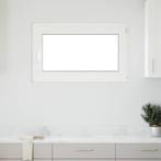 vidaXL Kelderraam RISOR 100x70 cm draai-kiep DIN rechts, Doe-het-zelf en Verbouw, Glas en Ramen, Verzenden, Nieuw