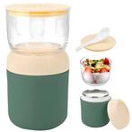 My Green Deal-Lunchbeker to go - 700 ML - Groen - Geschikt v, Huis en Inrichting, Keuken | Tupperware, Verzenden, Nieuw, Groen