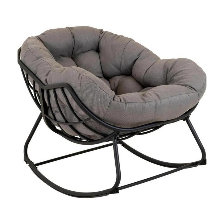 Cozy schommelstoel - grijs, Huis en Inrichting, Stoelen, Grijs, Nieuw, Ophalen of Verzenden