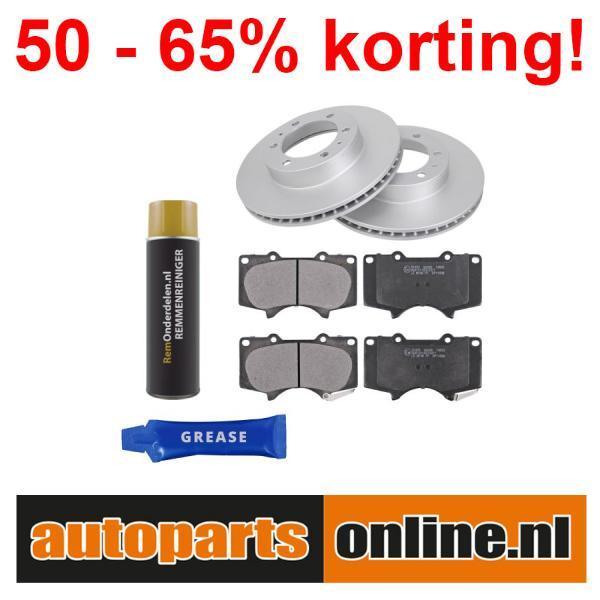 Remschijven + Remblokken Toyota Fj Cruiser voorzijde, Auto-onderdelen, Besturing, Nieuw, Toyota, Verzenden