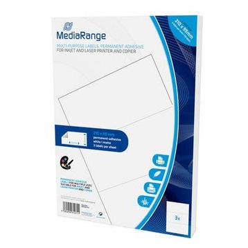MediaRange A4 etiket 210 x 99mm 50 vel beschikbaar voor biedingen