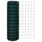 vidaXL Euro hek 10x1,2 m staal groen, Verzenden, Nieuw, IJzer, 2 meter of meer