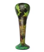 Daum Frères - Vaas - Vaas versierd met wijnstokken en, Antiek en Kunst, Antiek | Glas en Kristal