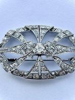 Broche Platina -  3.10ct. tw. Diamant  (Natuurlijk), Sieraden, Tassen en Uiterlijk, Antieke sieraden