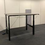 Zit-sta elektrisch duo bureau, 2x 160x80 cm, donkerbruin, Huis en Inrichting, Bureaus, Ophalen of Verzenden, Zo goed als nieuw