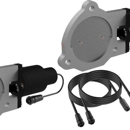 QTP 3.5in Bolt-On QTEC Dual Electric Cutout Valves - Pair -, Auto-onderdelen, Uitlaatsystemen, Ophalen of Verzenden